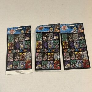 Bakugan Battle Brawlers: Gen 1 Sticker set | SandyLion 6 Sheets In 3‎ Packs B2